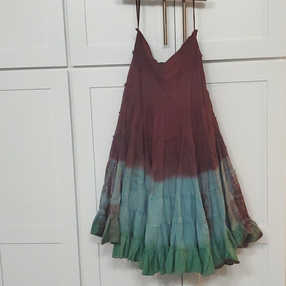 The Limited midi skirt tye-dye